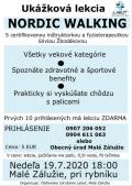 NORDIC WALKING Malé Zálužie