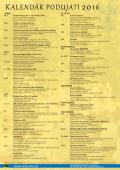 Kalendár podujatí 2016