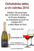 Ochutnávka sektu a vín ročníka 2015